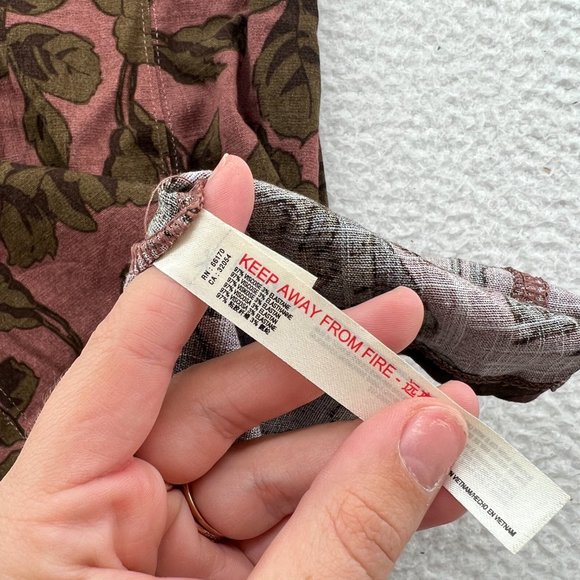 Free People | Bring It Back Printed Slip Mauve Medium - Picture 8 of 10